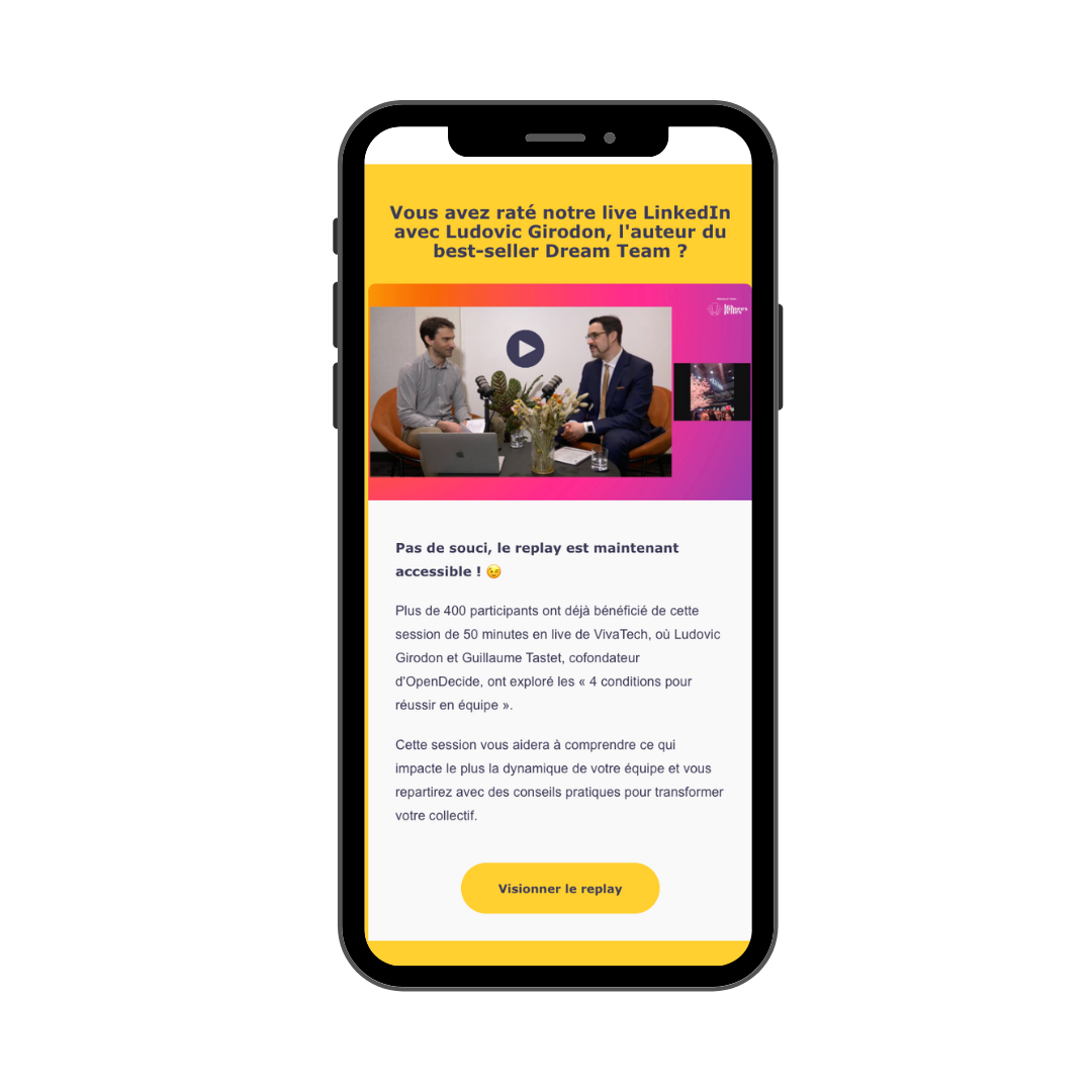 Newsletter performance d'équipe OpenDecide